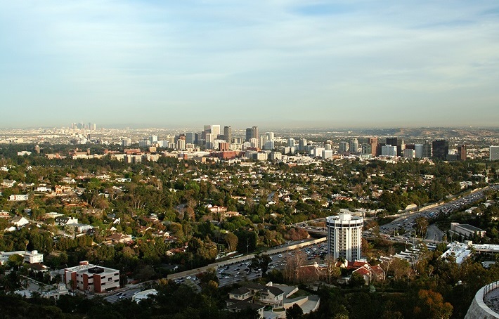 View of West Los Angeles to Downtown