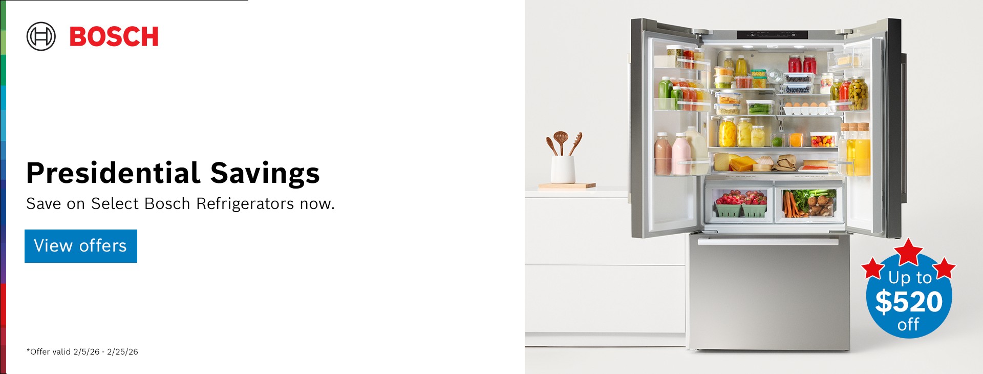 Bosch Refrigerator President's Day